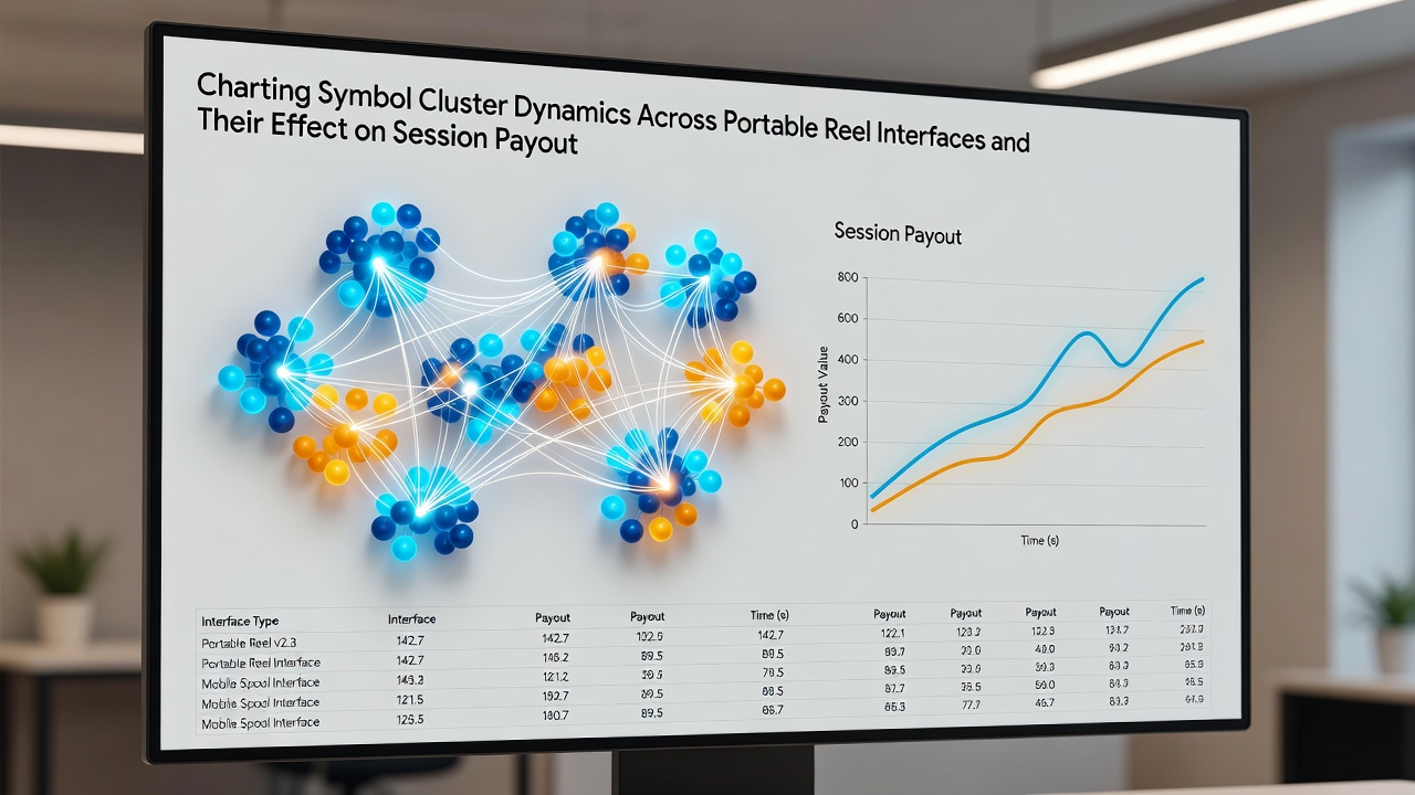 Chart displaying payout structure variations linked to symbol cluster frequency on portable devices