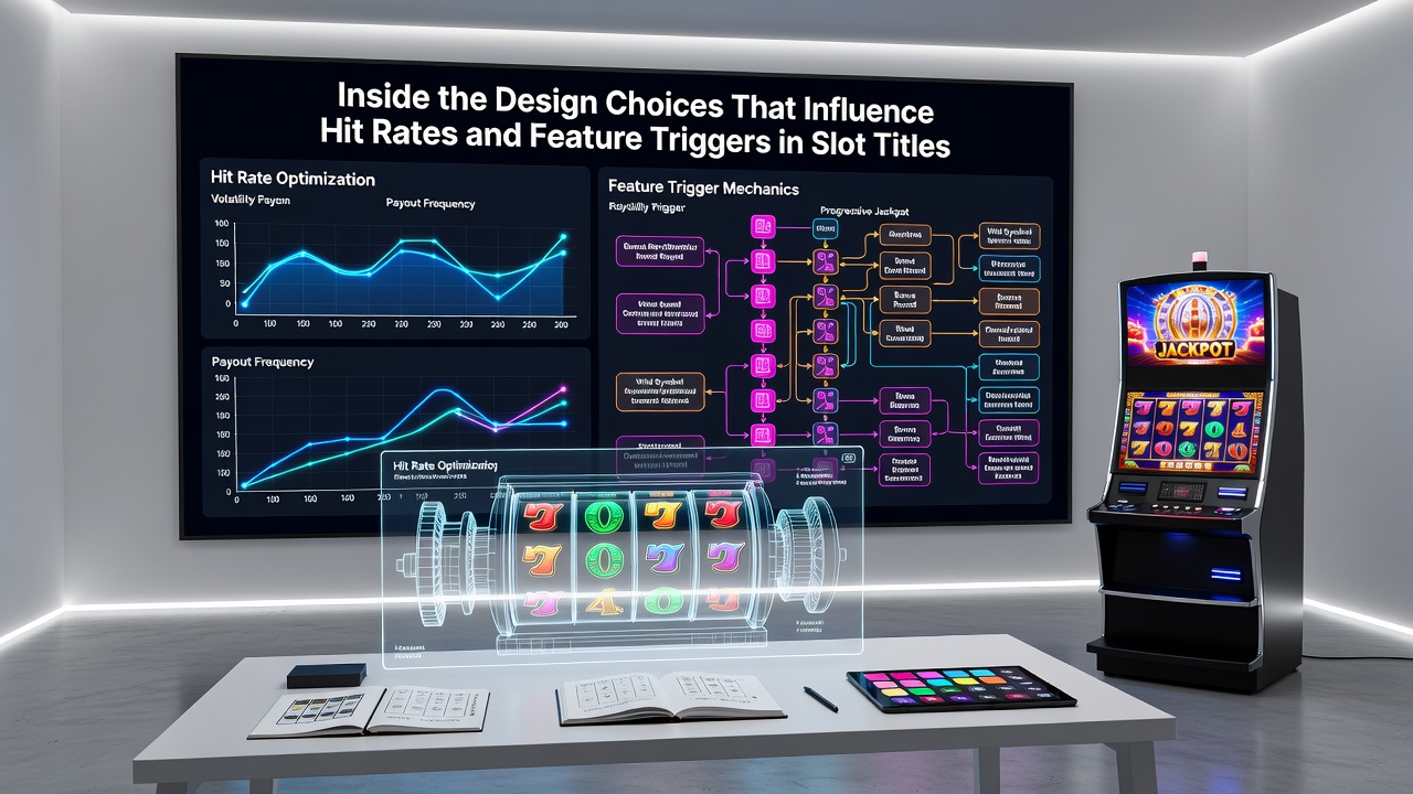 Developers reviewing probability simulations and feature trigger data on multiple screens