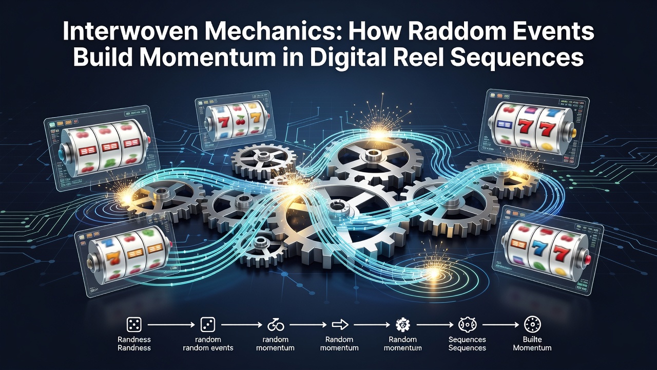 Close-up view of digital reels with overlaid random multipliers and expanding grid segments