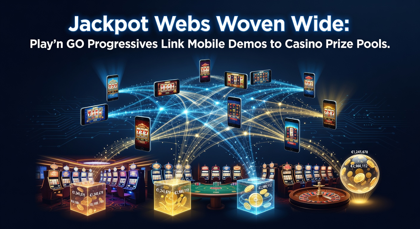 Vibrant slot screen displaying interconnected jackpot meters glowing across mobile and casino interfaces, symbolizing linked progressive networks