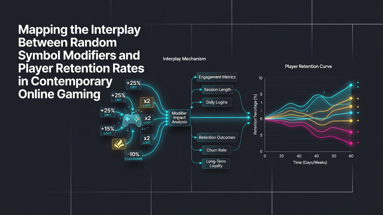 Graph displaying retention rate trends tied to modifier activation frequency in casino data