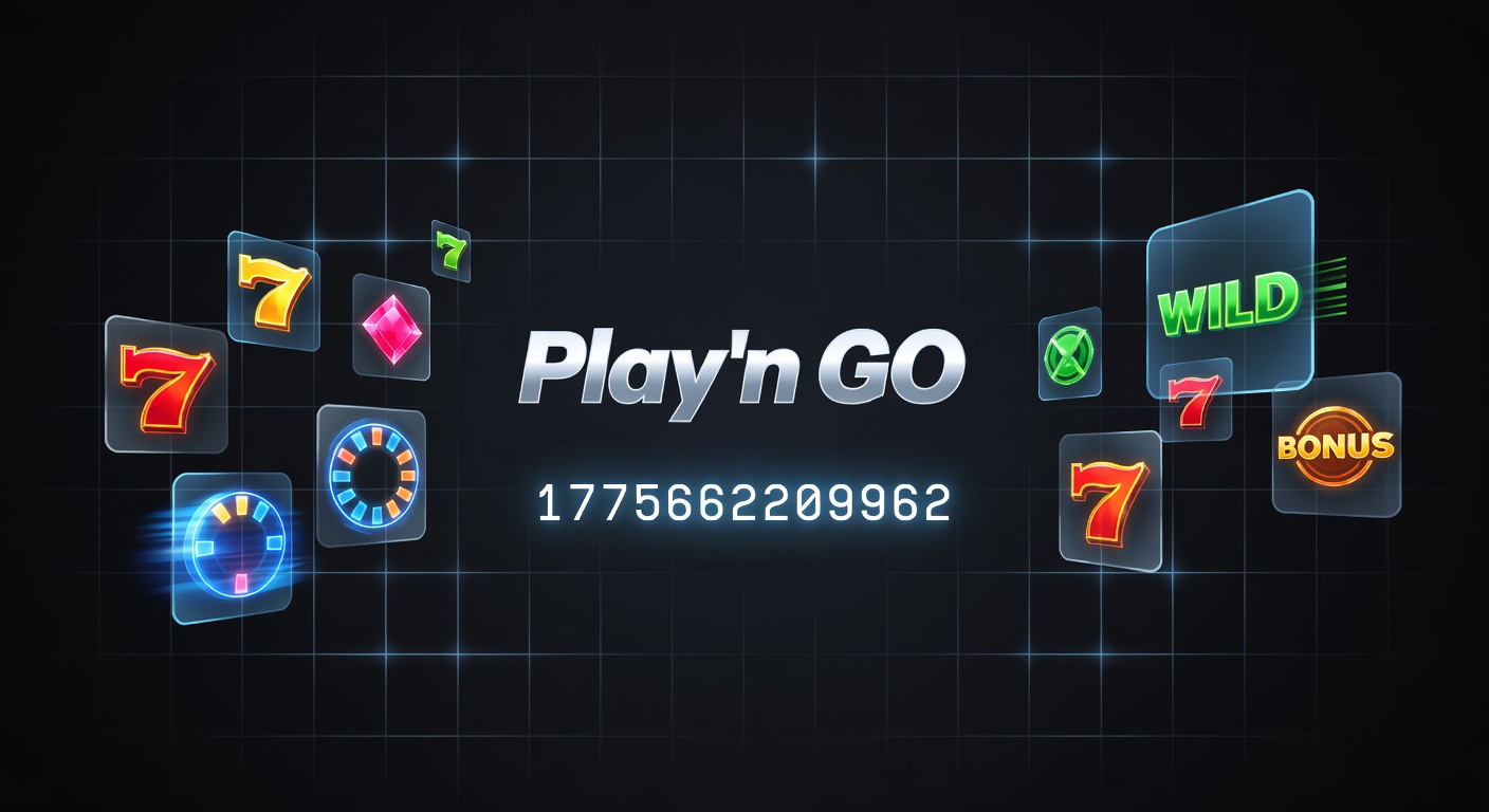 Vibrant Play'n GO slot reels spinning with cascading symbols and glowing jackpots, capturing the thrill of modern gameplay